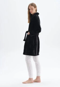 SHAWL COLLAR - Bademantel - Black -Dagİ 0054c7c087bc425f94431b856218497d