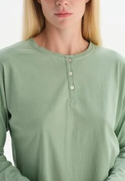 LONG SLEEVE TOP, FLORAL PRINT SET - Nachtwäsche Set - Green -Dagİ 0655fd903f69464d80d3e566265c7ad6