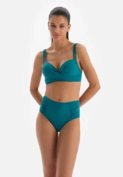 HIGH WAIST DRAPED - Bikini-Hose - Teal -Dagİ 06e5a1be7a79455b937c9ef060978f3d 1