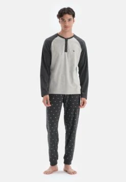CREW NECK LONG SLEEVE - Nachtwäsche Set - Grey -Dagİ 0af78bddd71343519ffc775935707147