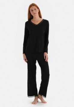 LACE - Nachtwäsche Set - Black