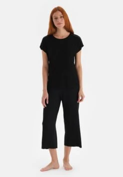 SHOULDER DETAIL - Nachtwäsche Set - Black