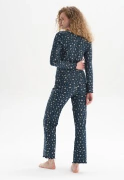 FLORAL PATTERNED SET - Nachtwäsche Set - Navy -Dagİ 2784f7cbe0e34c87a8e84c7b17d8ef61