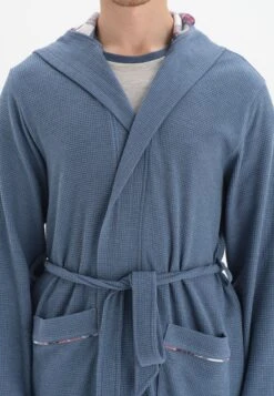 PLAID DETAILED WAFFLE - Bademantel - Indigo -Dagİ 280dae526a5644d19fa7adc1cfca4931