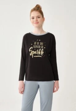 CREW NECK LONG SLEEVE - Nachtwäsche Set - Navy -Dagİ 29f8289a68fe4aecb03784548b6bbd17