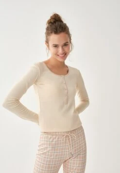 CREW NECK LONG SLEEVE - Nachtwäsche Shirt - Baby Pink