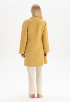 LONG SLEEVE JACQUARD - Bademantel - Mustard -Dagİ 3fb3154d17c94266ba323de4524cf0e5