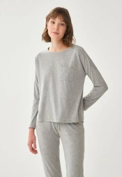 CREW NECK LONG SLEEVE - Nachtwäsche Shirt - Navy -Dagİ 47714163560649f1afbbc1032110d605