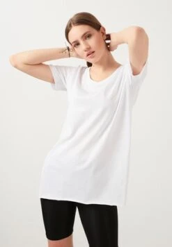 SHORT SLEEVE - T-Shirt Basic - White -Dagİ 4a574f1887b444fd8d4a21b412a35105