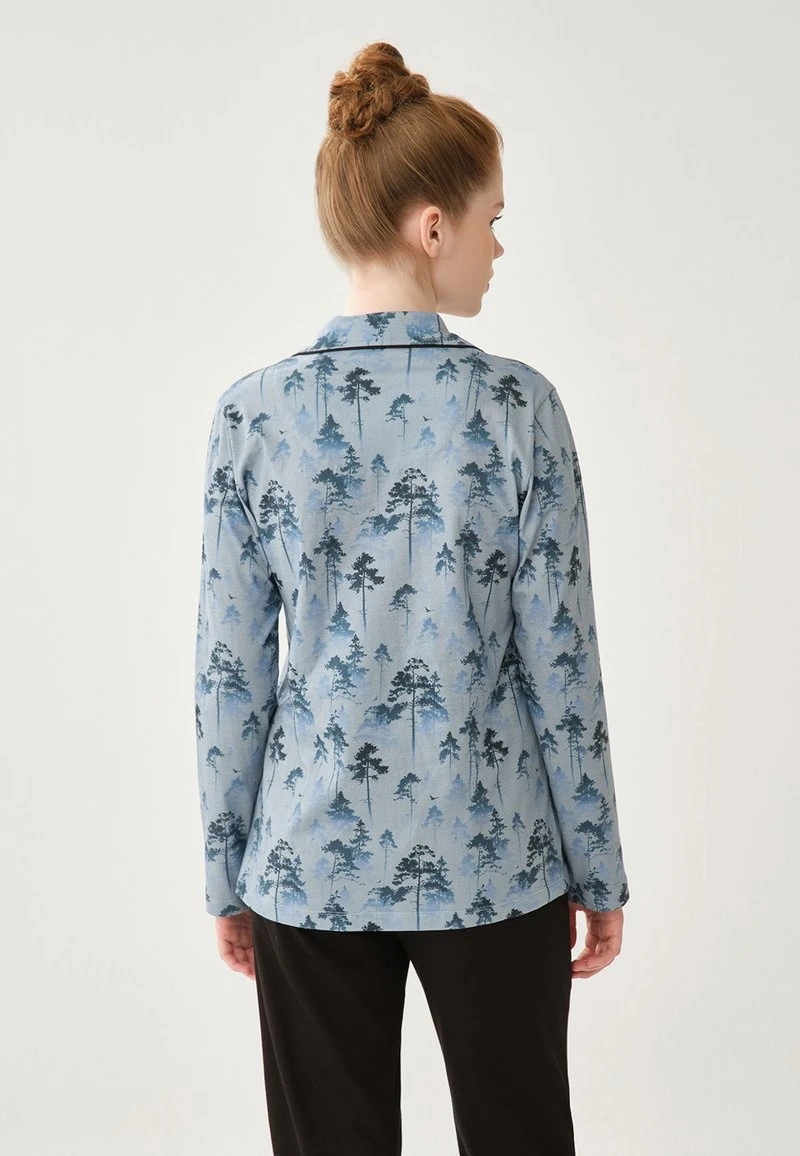 LONG SLEEVE SET - Nachtwäsche Set - Navy 5 LONG SLEEVE SET - Nachtwäsche Set - Navy – Bild 5