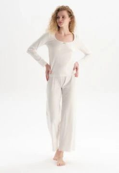 SET - Nachtwäsche Set - Ecru