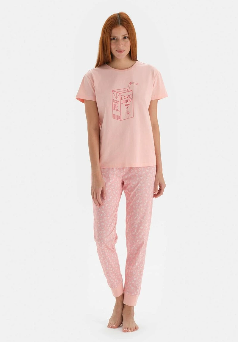 JOGGER - Nachtwäsche Set - Salmon 2 JOGGER - Nachtwäsche Set - Salmon – Bild 2