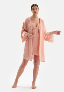 Bademantel - Salmon
