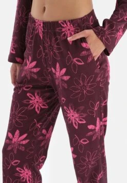 LONG SLEEVE SET - Nachtwäsche Set - Bordeaux -Dagİ 5bc508cc835f4e17a6e547b7bad2af2b