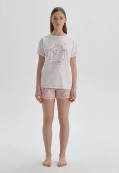 SET - Nachtwäsche Set - White