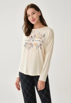 CREW NECK LONG SLEEVE - Nachtwäsche Set - Ecru -Dagİ 5f53cd22adcb4a0cbe5821f0fd53f3a6