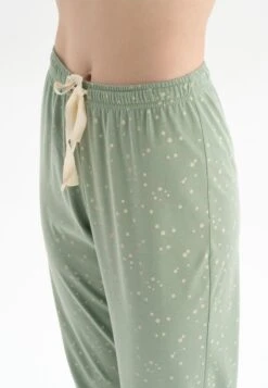 LONG SLEEVE TOP, FLORAL PRINT SET - Nachtwäsche Set - Green -Dagİ 5fe06366bdb54334b764b2b622ee0ee7