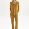 LONG SLEEVE - Nachtwäsche Set - Dark Mustard