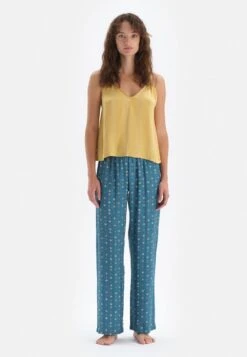 V-NECK REGULAR SLEEVELESS - Nachtwäsche Set - Mustard