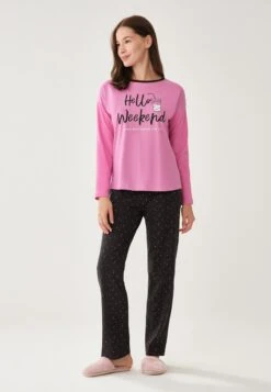 CREW NECK LONG SLEEVE - Nachtwäsche Set - Pink -Dagİ 6ee861f36419487b984e8e31f87b48cd 1