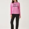 CREW NECK LONG SLEEVE - Nachtwäsche Set - Pink