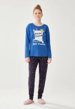 SAX CREW NECK LONG SLEEVE - Nachtwäsche Set - Sax