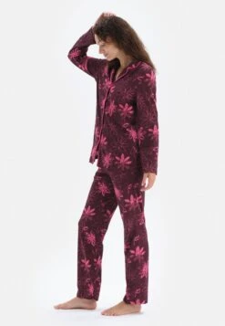 LONG SLEEVE SET - Nachtwäsche Set - Bordeaux -Dagİ 81989d0fdc734bbbacfcc70687b05053