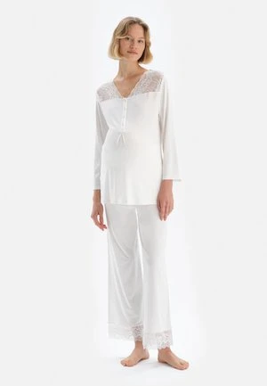 MATERNITY - Nachtwäsche Set - White 6 MATERNITY - Nachtwäsche Set - White – Bild 6