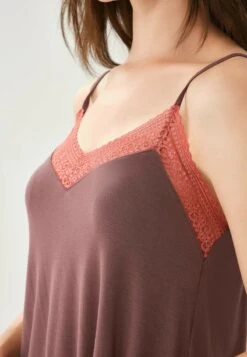 TERRACOTTA V-NECK - Nachtwäsche Shirt - Terracotta -Dagİ 8db9d17ac8e2420a820b447d8cace7a3