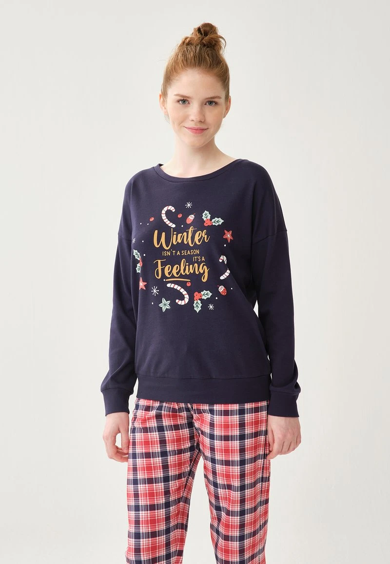 Nachtwäsche Shirt - Navy 1 Nachtwäsche Shirt - Navy