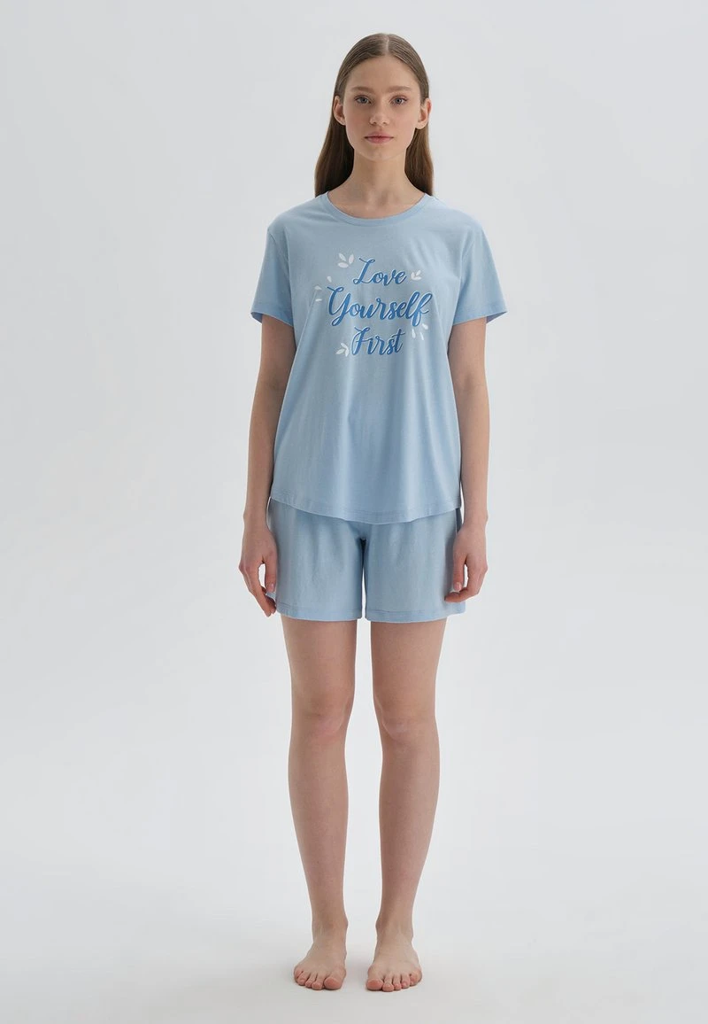 Nachtwäsche Set - Light Blue 2 Nachtwäsche Set - Light Blue – Bild 2