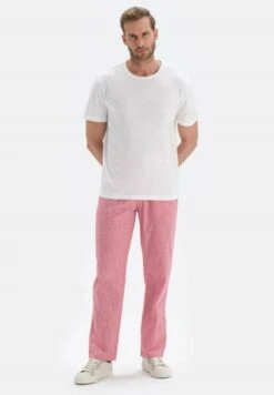 GINGHAM - Nachtwäsche Hose - Red