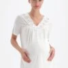 MATERNITY - Nachtwäsche Shirt - White