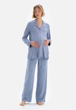 SET MAMA MATERNITY - Nachtwäsche Set - Blue