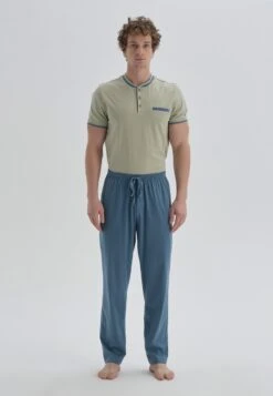 Nachtwäsche Set - Khaki/blue 9 Nachtwäsche Set - Khaki/blue -Dagİ a30feaadc84a481d87fda1d042bbe3f2