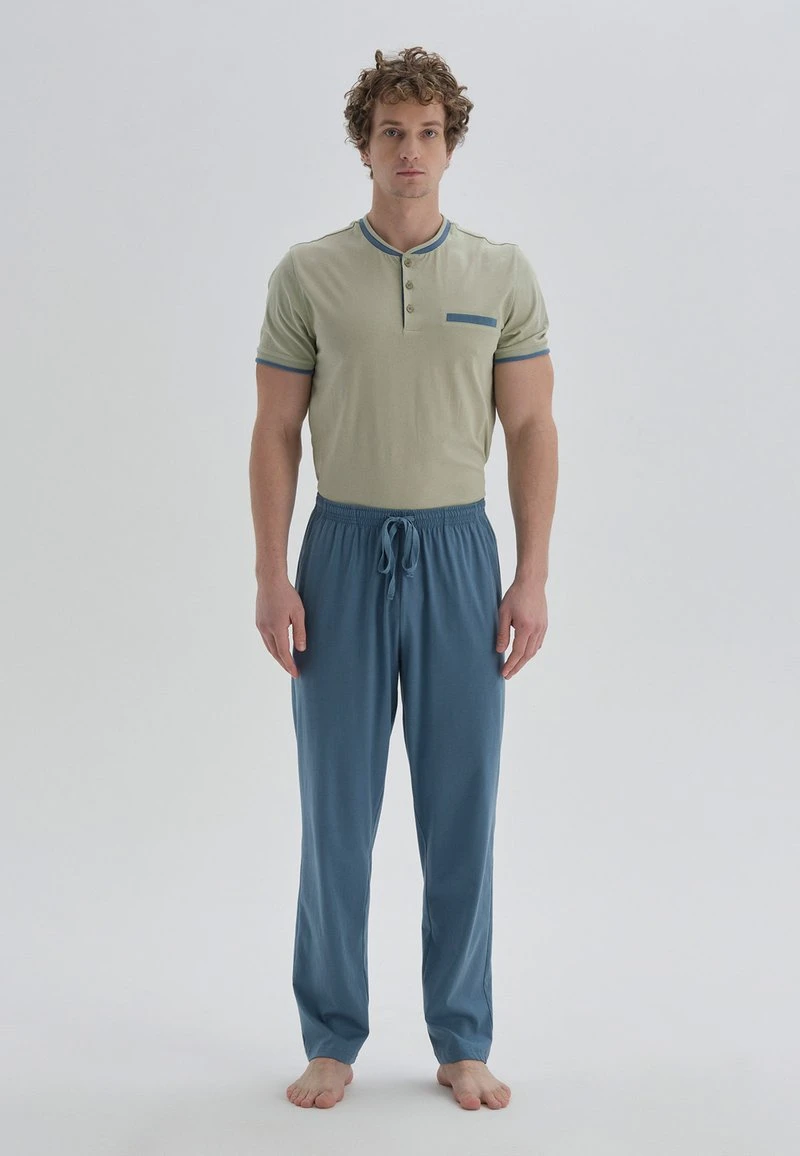 Nachtwäsche Set - Khaki/blue 4 Nachtwäsche Set - Khaki/blue – Bild 4