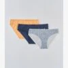 PACK OF 3 - Slip - Indigo/yellow