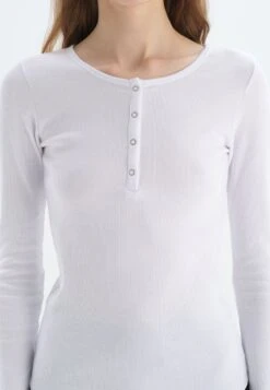 LONG SLEEVE - Sweatshirt - White 8 LONG SLEEVE - Sweatshirt - White -Dagİ c57c2cf0936043dea5bb1672d9d96515