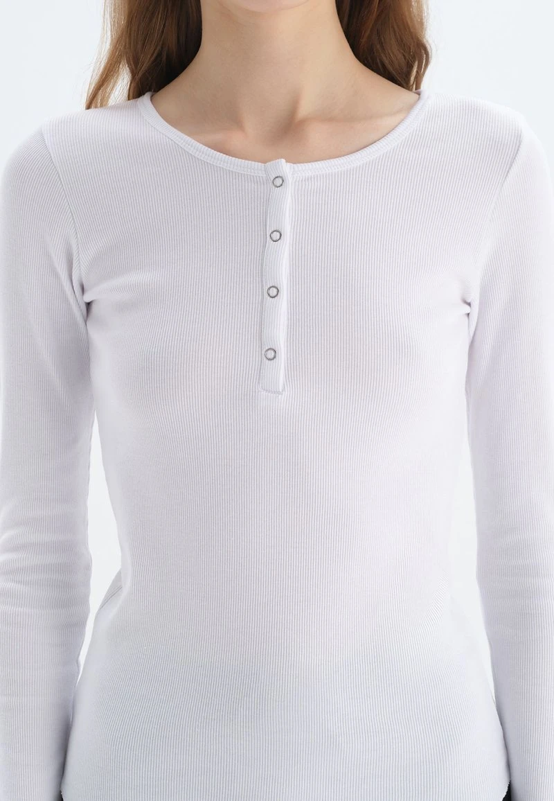 LONG SLEEVE - Sweatshirt - White 3 LONG SLEEVE - Sweatshirt - White – Bild 3