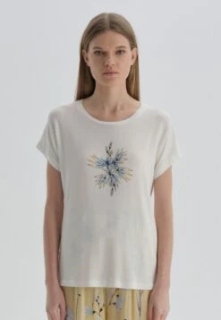 T-Shirt Print - Ecru