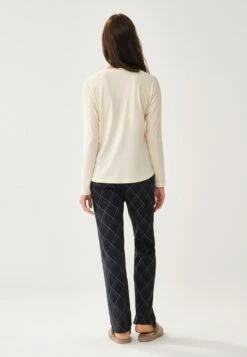 CREW NECK LONG SLEEVE - Nachtwäsche Set - Ecru -Dagİ cfa636659d4e4859a10b8a4453a763b0