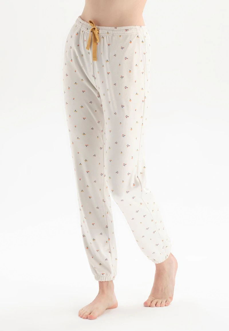 LONG SLEEVE FLORAL PATTERN - Nachtwäsche Set - Ecru 5 LONG SLEEVE FLORAL PATTERN - Nachtwäsche Set - Ecru – Bild 5