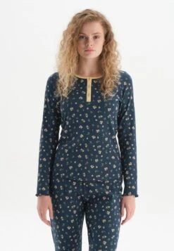 FLORAL PATTERNED SET - Nachtwäsche Set - Navy -Dagİ d413a423a5854fb98faa22f5b6c44a84