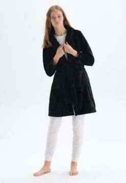 SHAWL COLLAR - Bademantel - Black