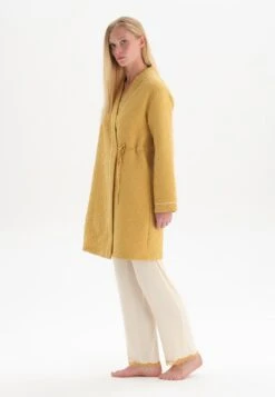 LONG SLEEVE JACQUARD - Bademantel - Mustard -Dagİ d7d88c86d5b546c0bd6fff3f5f6ac808