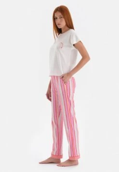 STRIPED - Nachtwäsche Set - White -Dagİ dddb68ada77a465da4fc3f7cea8c1842