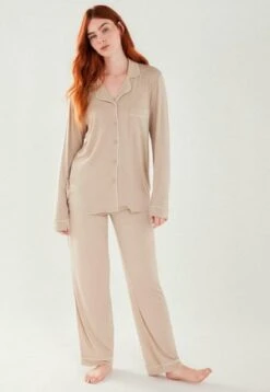 LONG WIDE LEG - Nachtwäsche Hose - Terracotta -Dagİ de825625571f4b1fa1c960c47dd5593b