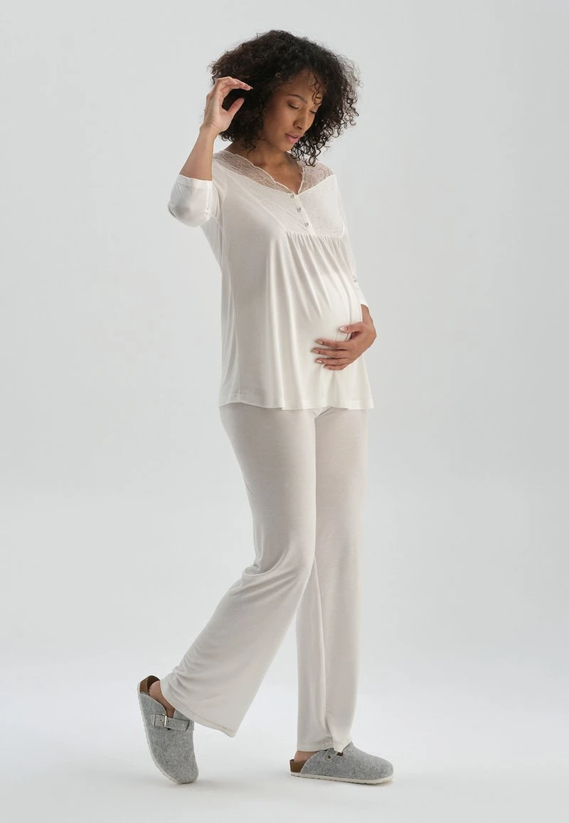 MATERNITY - Nachtwäsche Set - White 2 MATERNITY - Nachtwäsche Set - White – Bild 2