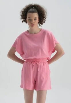T-Shirt Basic - Pink -Dagİ dffec5430045462eb8aa1a15eb83c19b 1