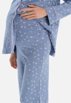 SET MAMA MATERNITY - Nachtwäsche Set - Blue -Dagİ ed18963c3076464bb23f2ca0db04a764